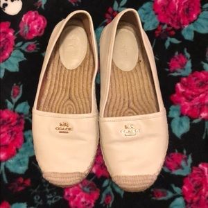 Coach leather espadrilles, Women’s 8.5